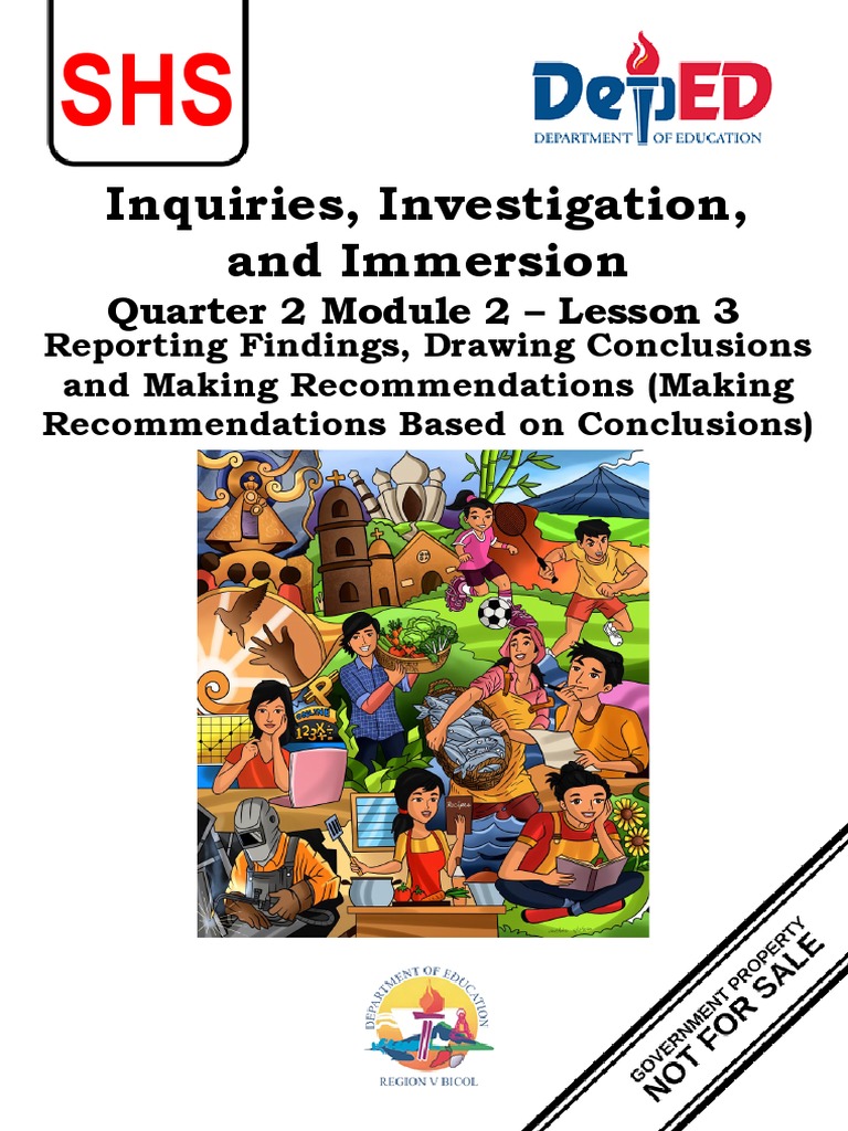 Inquiries, Investigation, and Immersion: Quarter 2 Module 2 - Lesson 3 ...