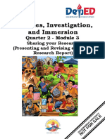 Inquiries, Investigation, and Immersion: Quarter 2 - Module 3