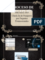 Proceso de Recepción: PRO-REC-003 Check in de Pasajeros Por Paquetes Promocionales