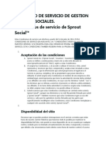 Contrato de Servicio de Gestion de Redes Sociales