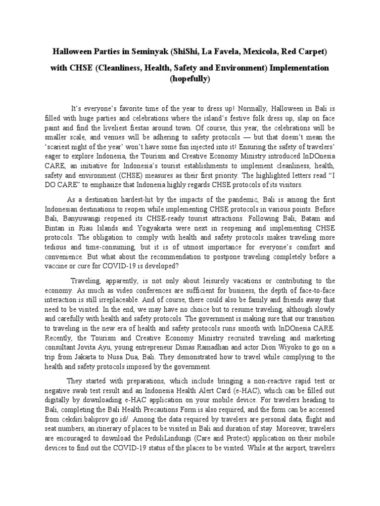 halloween events bali seminyak