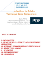 Les Applications Du Solaire Thermique Ba