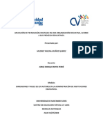 Mildrey Milena Muñoz - Actividad Dos - Dimensiones y Roles de Los Actores en La Administración de Instituciones Educativas