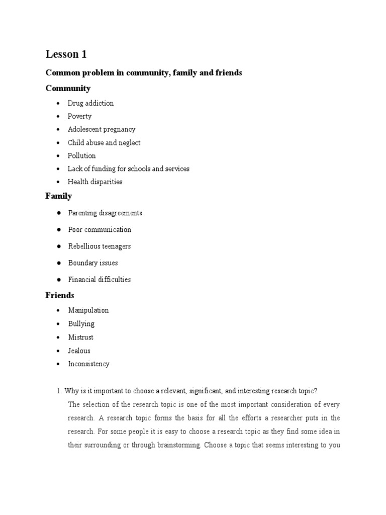 Common Problem in Community PDF Hypothesis Social Media