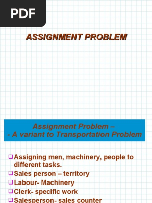 assignment