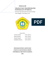 Makalah Pengungkapan Dan Transparansi, Pengendalian Internal - Kelompok 9 - TKP B