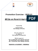 MCQ On Rural and Agri