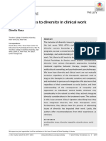New Approaches To Diversity in Clinical Work: Dinelia Rosa