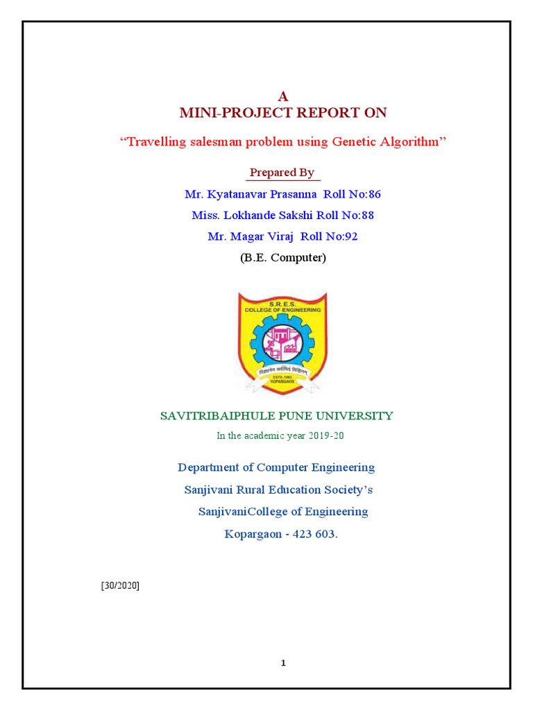 86,88,92 - Travelling Salesman Problem Using Genetic Algorithm | PDF ...