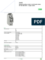 Product Data Sheet: Standard Auxiliary Contact, Circuit Breaker Status OF-SD-SDE-SDV, 1 Single Contact