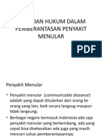 Pertemuan 7 Etika Dan Hukum Pemberantasan Penyakit Menular