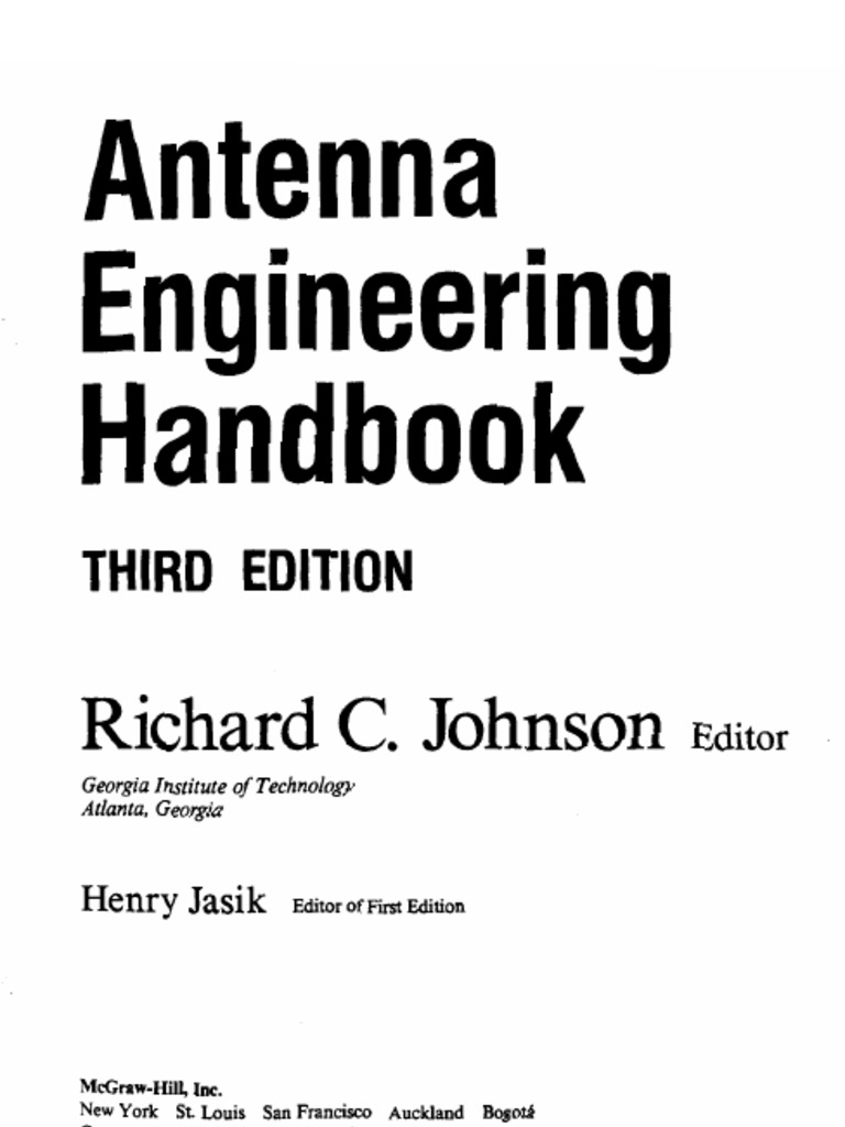 Antenna Engineering Handbook 3ed Johnson en Ingles PDF