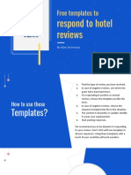 Free templates to respond to hotel reviews