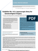 Guideline No. 412: Laparoscopic Entry For Gynaecological Surgery