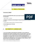 Citaçao CURINGA Por EIXO TEMÁTICO - Clube de Redação