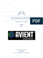 Internship Report: Maintenance Department