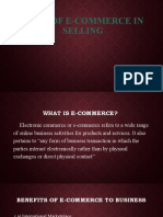 Role of E-Commerce in Selling