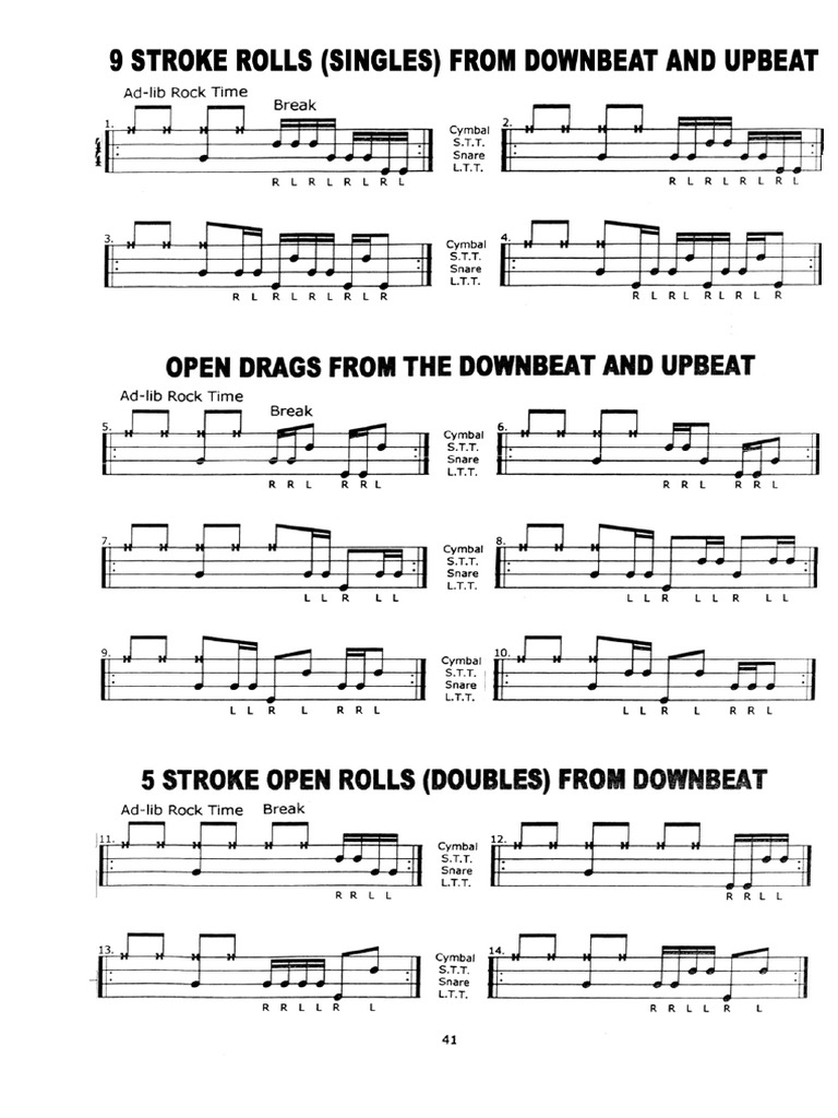 Joel Rothman - Rudiments Around The Drums - 36-36 | PDF