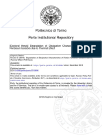 Degradation of Dissipative Characteristics of FPS Due to Thermal Effects