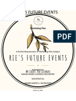 Rie'S Future Events: Marketing Plan