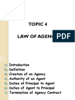 Topic 4 Law of Agency