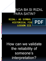 Rizal Lesson III and IV