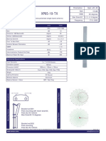 XP65-19-TX: Polarisation Gain HBW Elec Downtilt Frequency Cross Polarised Single Band Antenna Xpol +45 - 45