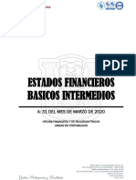 Estados Financieros Marzo de 2020