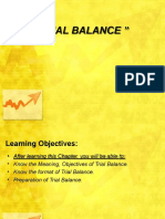 TRIAL BALANCE - Learn Objectives, Format, Preparation