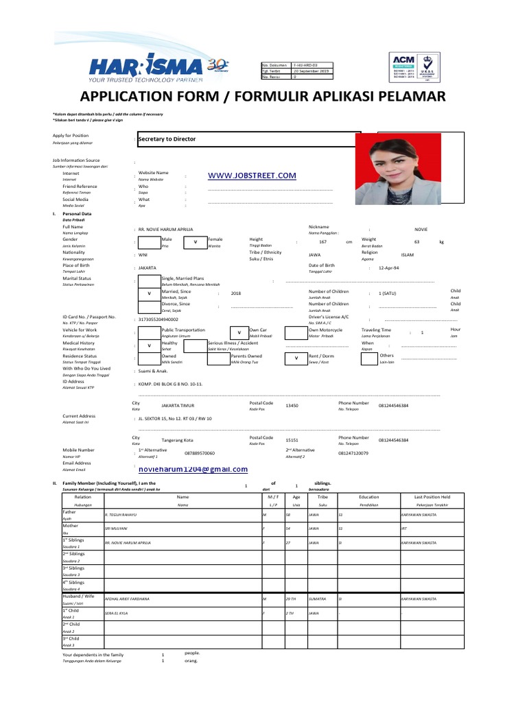 Application Form | PDF