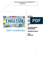 Unit 3 Exercises: Instituto Tecnologico Superior de Misantla