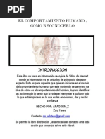 EL COMPORTAMIENTO HUMANO , COMO RECONOCERLO
