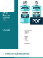 Listerine Final Report Marketing Recommendations