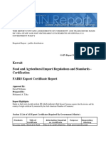 Kuwait Food Import Regulation