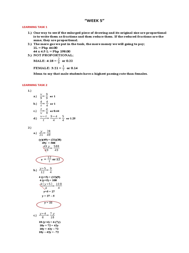 "WEEK 5": Learning Task 1 | Download Free PDF | Triangle | Numbers