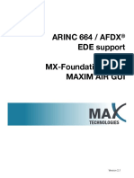 Arinc 664 / Afdx EDE Support MX-Foundation 4 API Maxim Air Gui