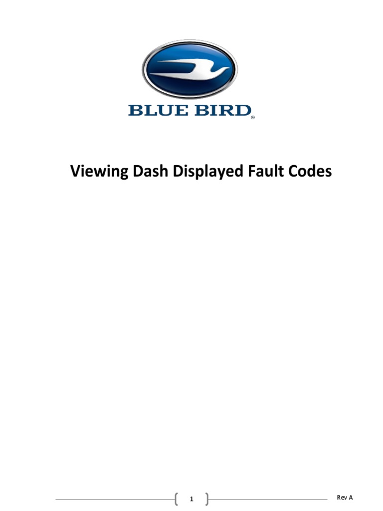 Blue Bird Bus Fault Code Guide | PDF | Car | Wheeled Vehicles