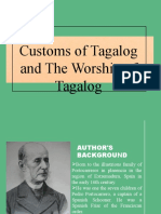 Customs and Traditions of Tagalog People