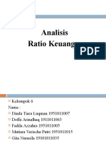 Analisis Rasio Keuangan Kelompok 6 PT Mayora Dinda Tiara Luqman 1951011007