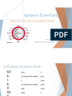 Chinese Mandarin Essentials: How To Ask The Accurate Time?