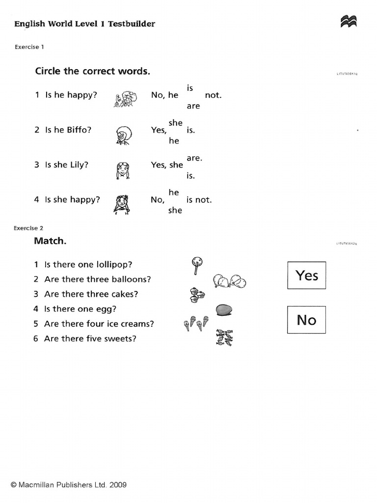 English World Test Unit 46 Level 1 Friends Global … | Free