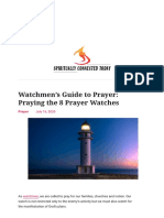 Watchmen's Guide To Prayer - Praying The 8 Prayer Watches