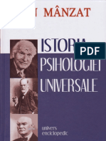 Ion Manzat Istoria Psihologiei Universal