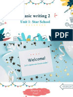 Basic Writing 2 Unit 1 Star School