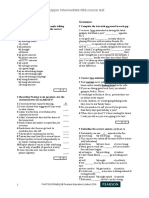 Upper Intermediate Mid-Course Test: Listening Grammar