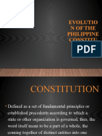 Philippine Constitution EVOLUTION
