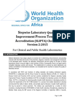 Stepwise Laboratory Quality Improvement Process Towards Accreditation