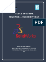 Modul Tutorial Penginstallan Solidworks