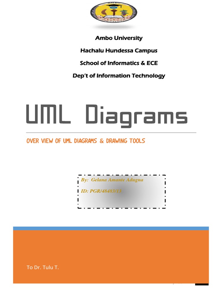 Over View of Uml Diagrams & Drawing Tools | PDF | Class (Computer ...