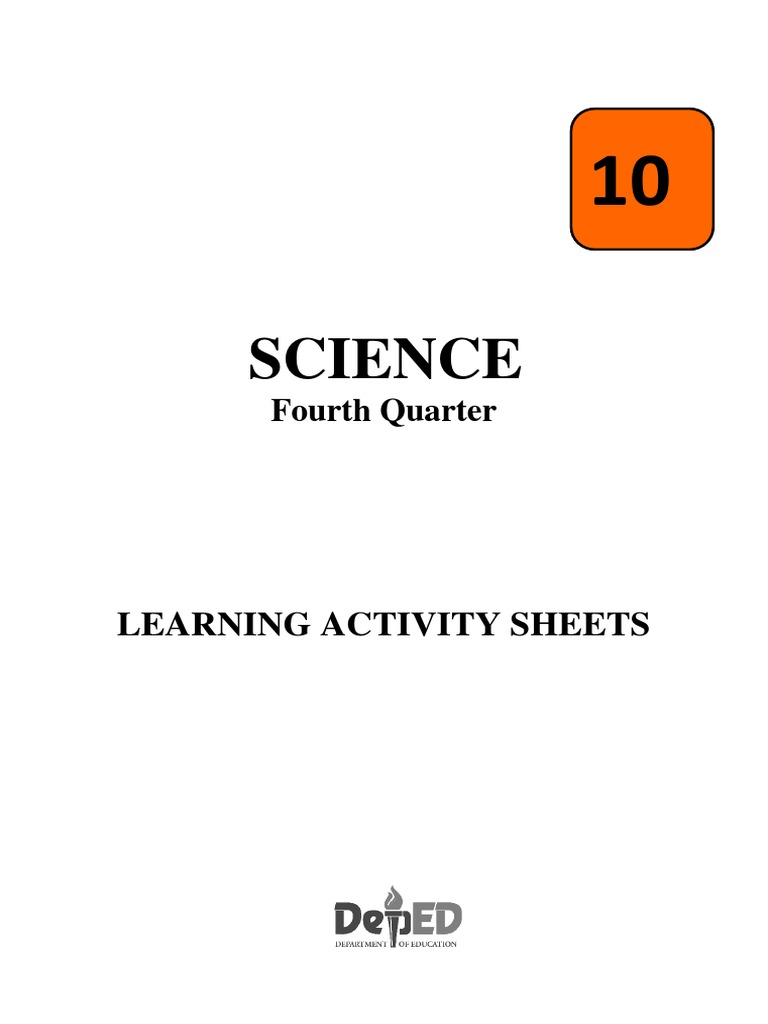 Science 10 LAS Q4 | PDF | Gases | Collision